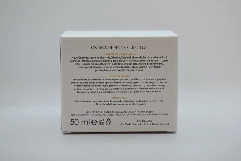 B'Aurea ® - Crema Effetto Lifting con Bava di Lumaca